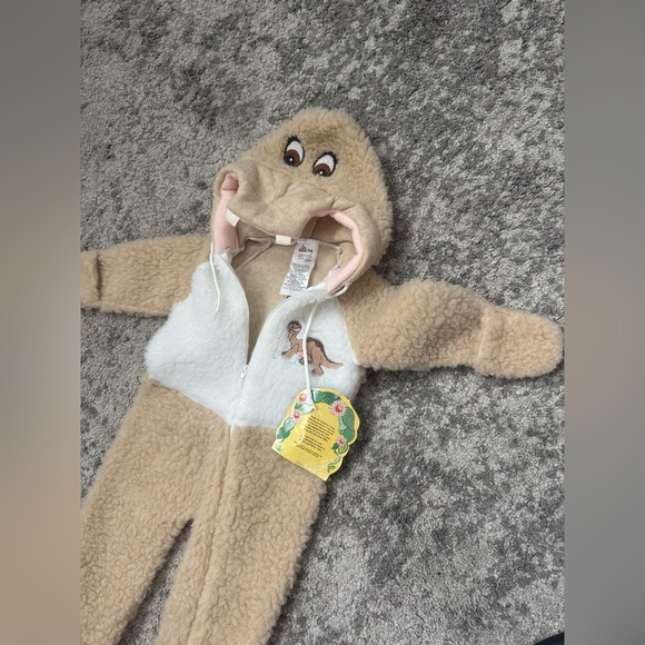 Vintage 1988 The Land Before Time Littlefoot Costume size 6-12 months - Picture 2 of 5